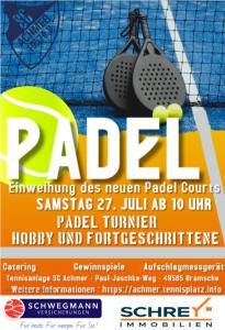 Eröffnung Padel Court am 27.07.2024